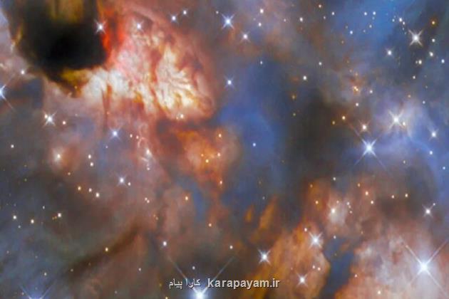 عکس هابل از یک منطقه ستاره ساز بزرگ در کهکشان راه شیری